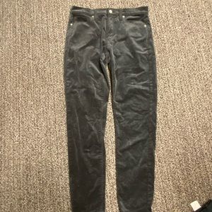 Black corduroy jeans from banana republic